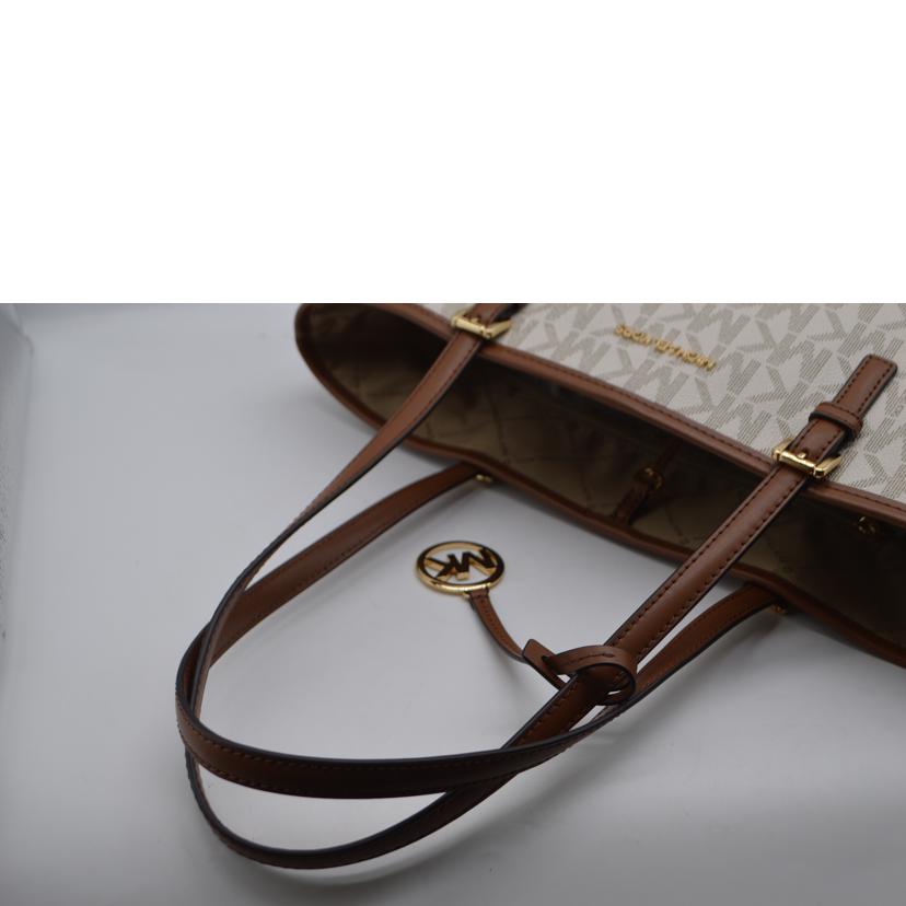 MICHAEL　KORS マイケルコース/ジェットセットMDキャリーレザートート／バニラ/38R4GJ6T8B//Sランク/89
