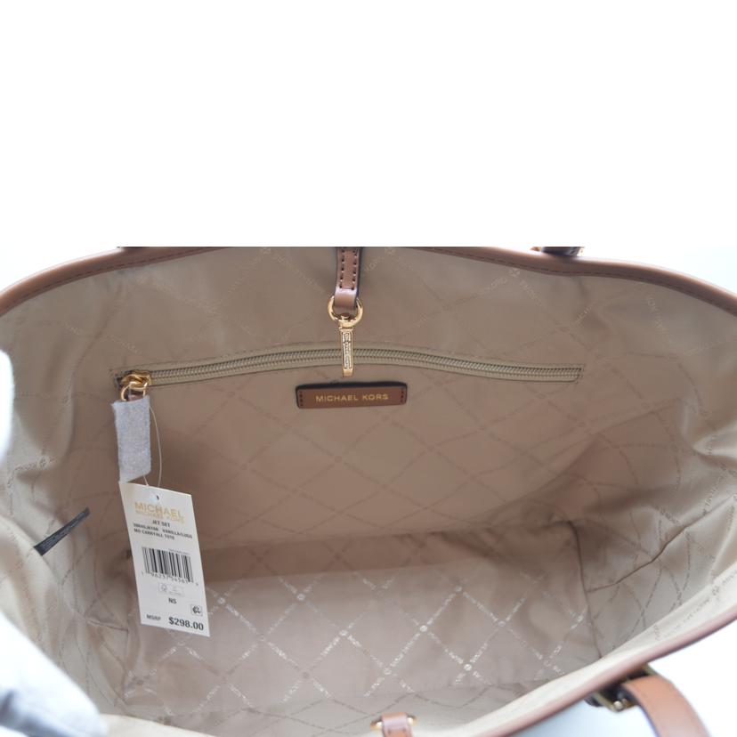 MICHAEL　KORS マイケルコース/ジェットセットMDキャリーレザートート／バニラ/38R4GJ6T8B//Sランク/89