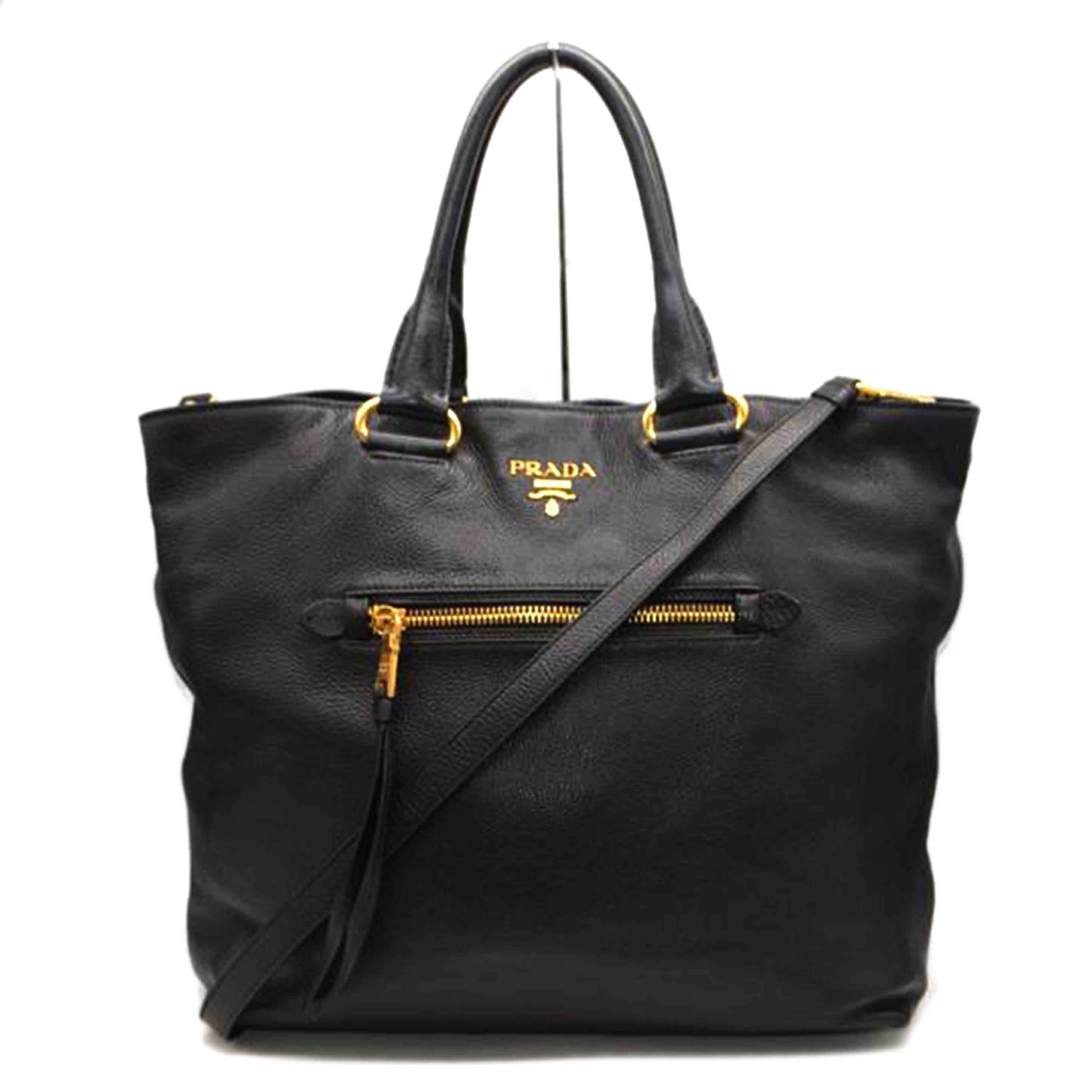 PRADA プラダ/ヴィッテロダイノ2wayレザーハンド/ネロ/BN1713//158/Bランク/89