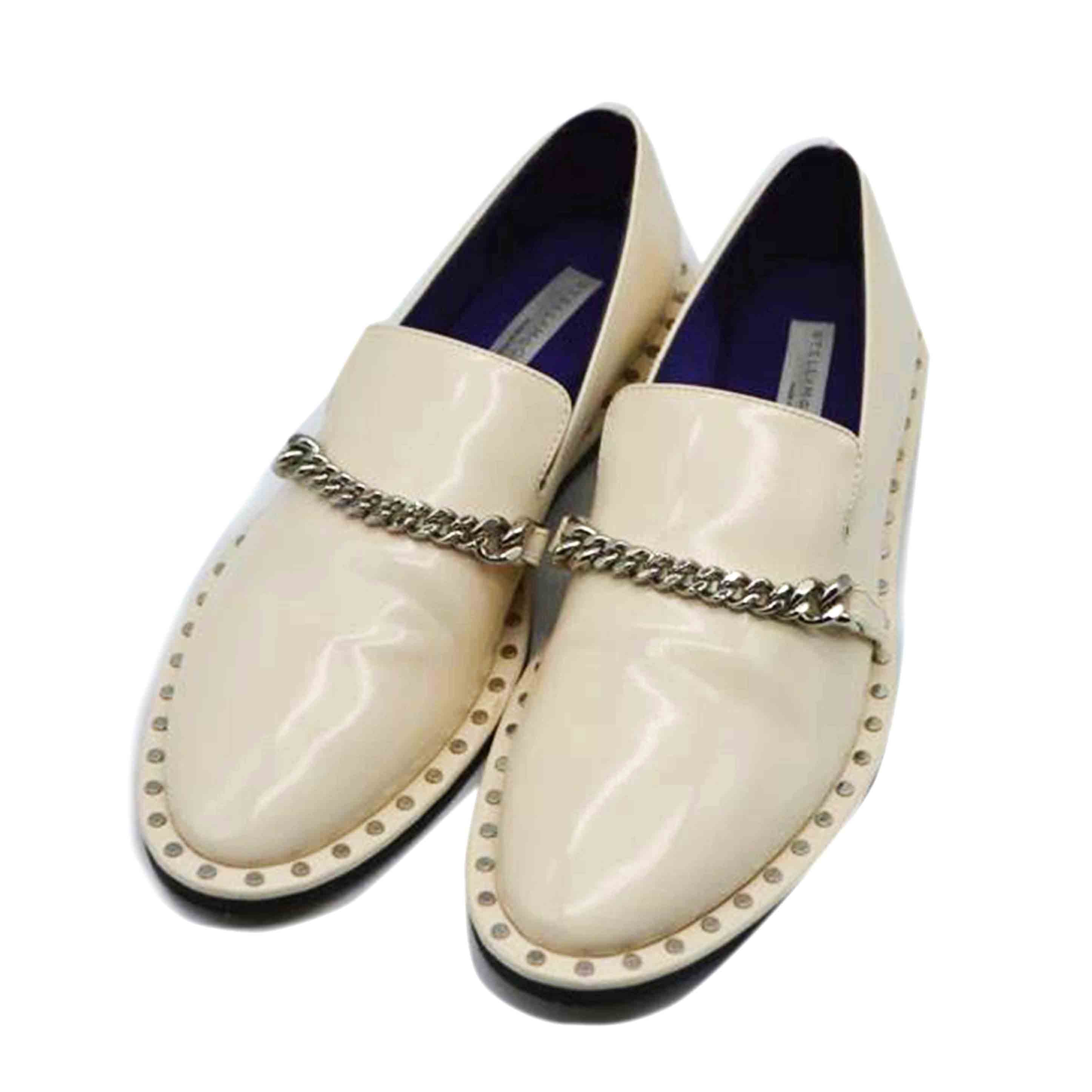 S．McCARTNEY ステラマッカートニー/ファベラシンセティックレザーローファー／23．5cm（37）/810298AP0210//Aランク/89