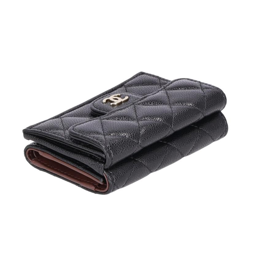 CHANEL シャネル/スモールフラップウォレット／キャビアスキン//AGL*****/Aランク/75