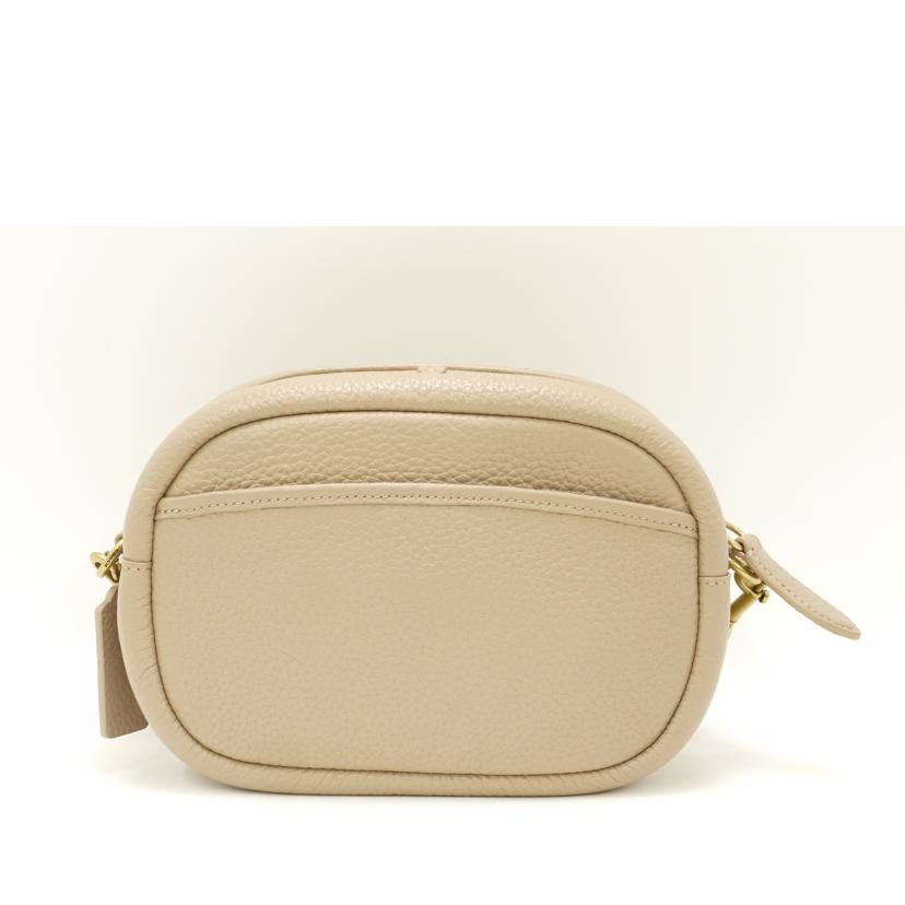 COACH コーチ/レザーカメラショルダー／ピンクベージュ系/C5809//D21**/SAランク/69