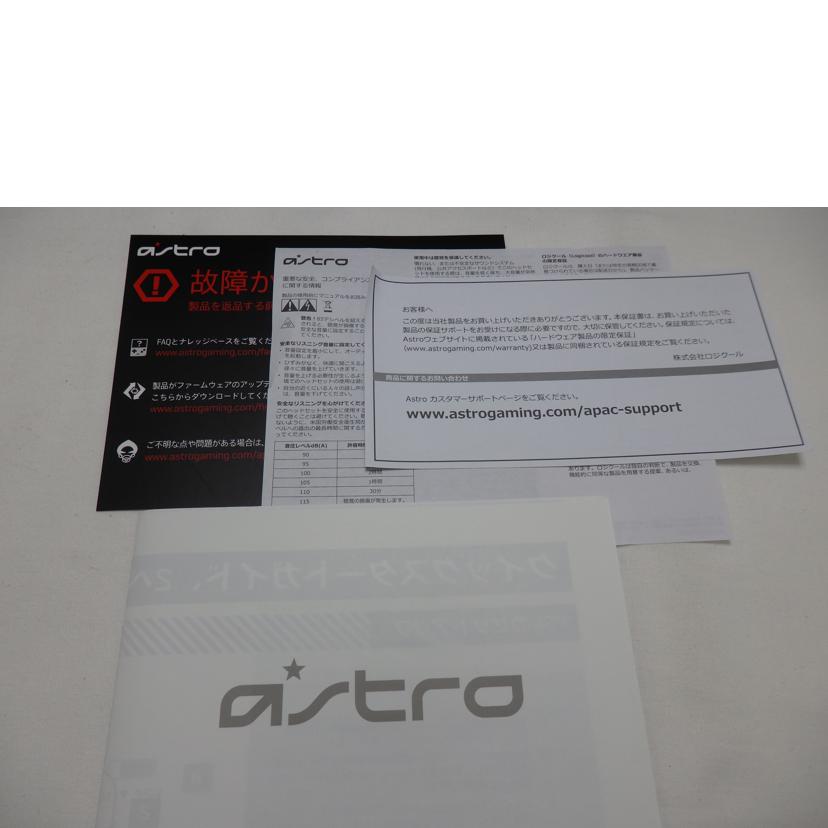 Logicool ロジクール　/ゲーミングヘッドセット／ASTRO　A40　TR/A40TR-002r//-/Cランク/84