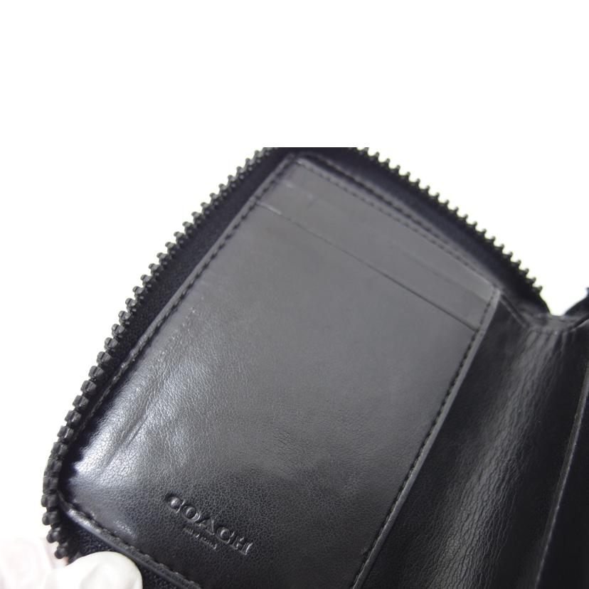 COACH コーチ/ホース柄ラウンドファスナー2つ折り財布/89586//L19**/ABランク/88
