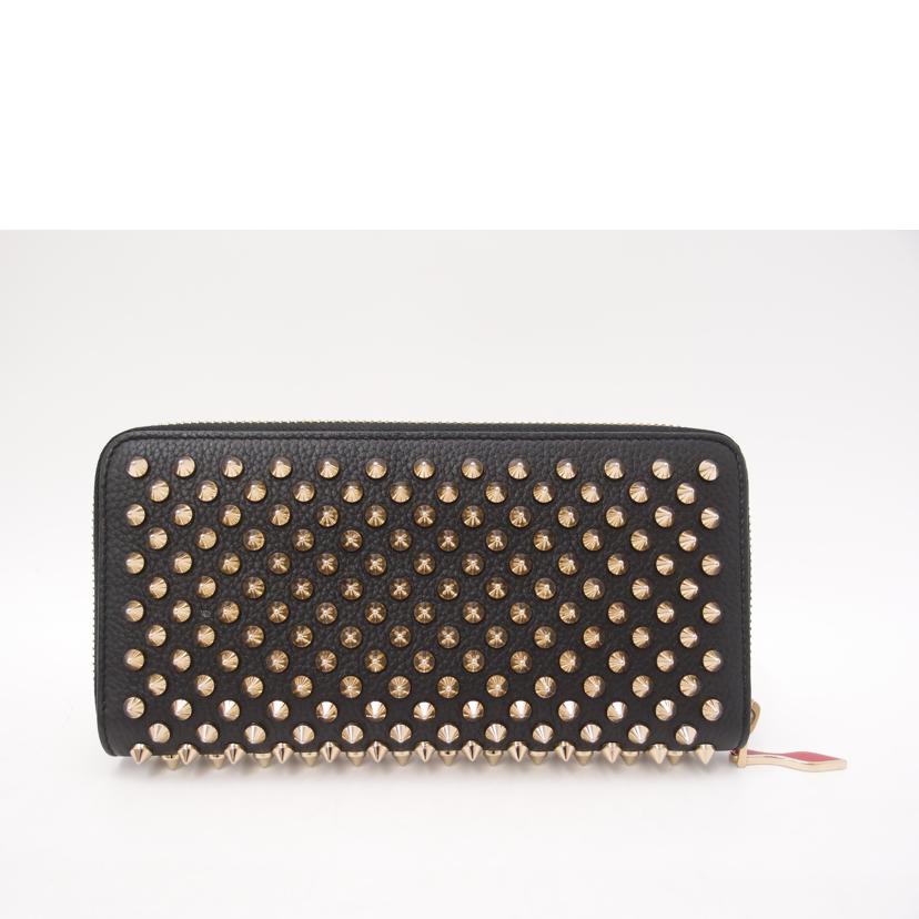 C．Louboutin クリスチャンルブタン/パネトーネラウンドファスナー長財布／ブラック/1185059//ABランク/69