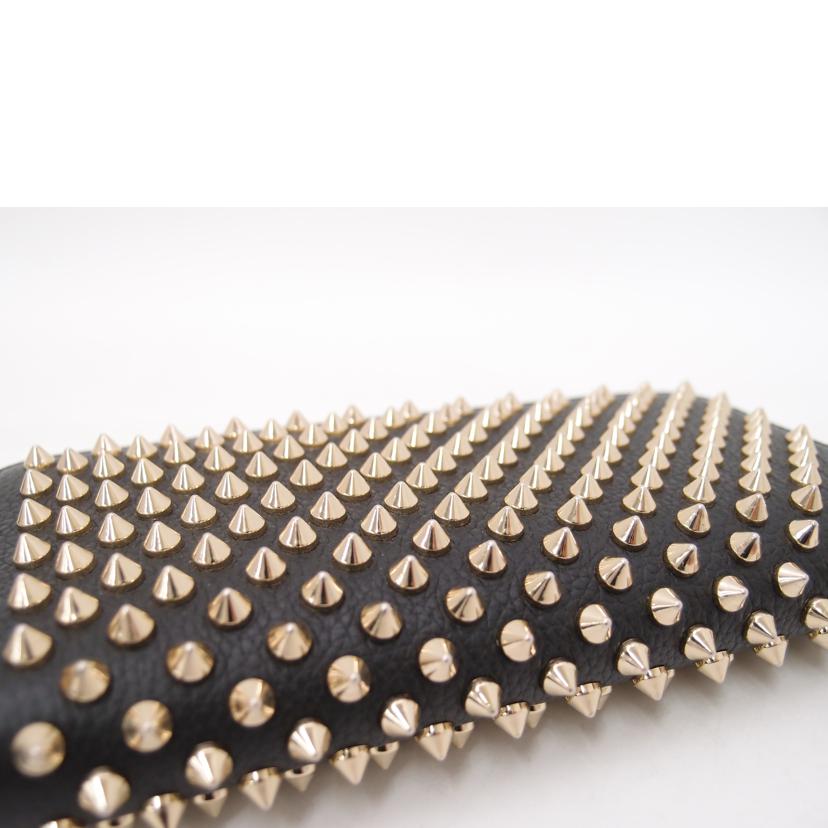 C．Louboutin クリスチャンルブタン/パネトーネラウンドファスナー長財布／ブラック/1185059//ABランク/69