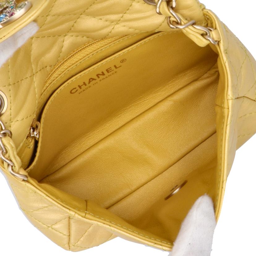 CHANEL シャネル/マトラッセ／ビジューココマークミニショルダー／ラム//146*****/Aランク/24