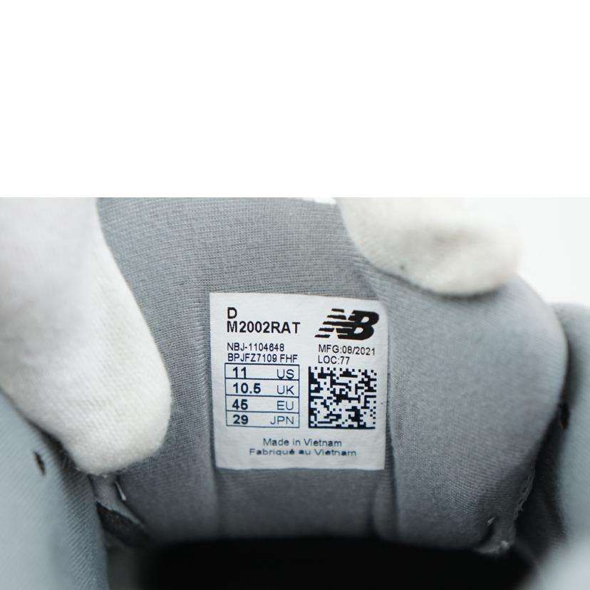 ＮＢ ニューバランス/ＮＢ　スニーカー／グレー　２００２　２９．０/M2002RAT//Aランク/67