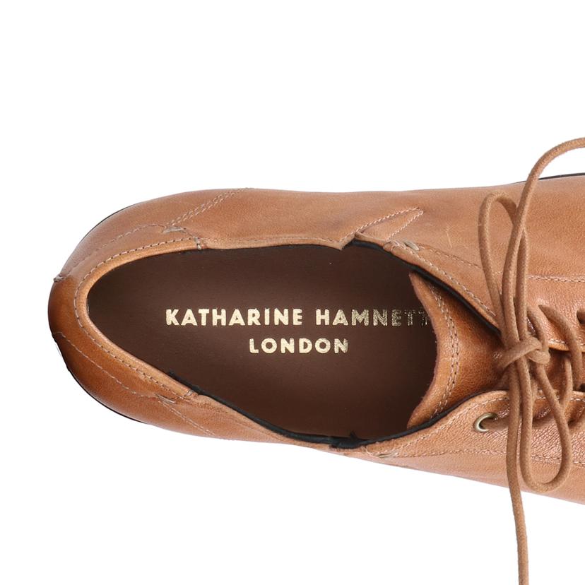 KATHARINE　HAMNETT　LONDON キャサリンハムネットロンドン/レースアップレザースニーカー/34023//ABランク/05