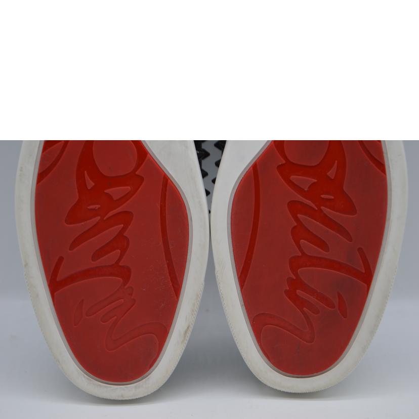 C．Louboutin クリスチャンルブタン/スパイクスタッズレザースリッポン／26．5cm/3130344//ABランク/89