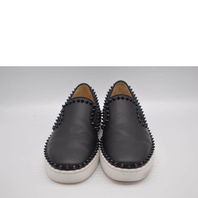 C．Louboutin クリスチャンルブタン/スパイクスタッズレザースリッポン／26．5cm/3130344//ABランク/89