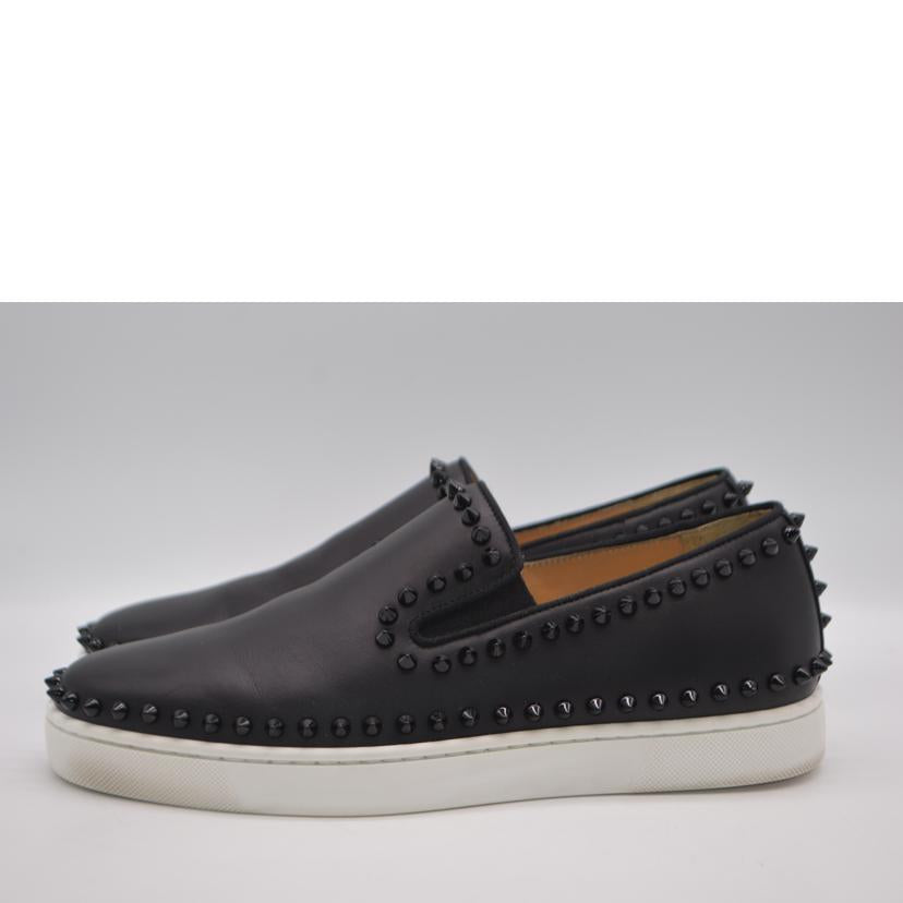C．Louboutin クリスチャンルブタン/スパイクスタッズレザースリッポン／26．5cm/3130344//ABランク/89