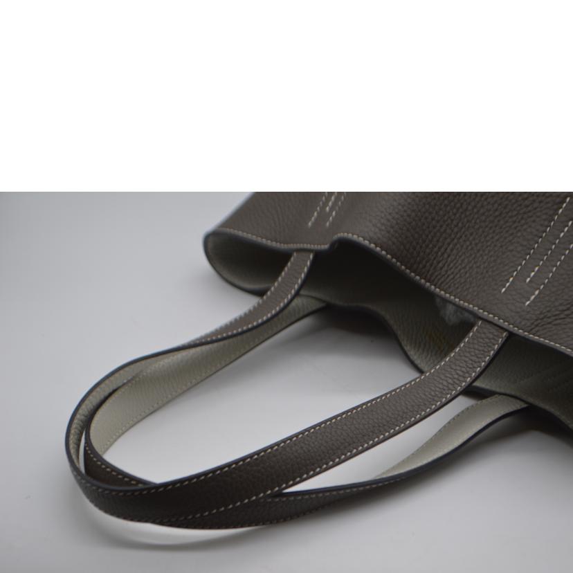 HERMES エルメス/ドゥブルセンス28／トリヨンクレマンス／エタン×パールグレー//D M********/Aランク/89