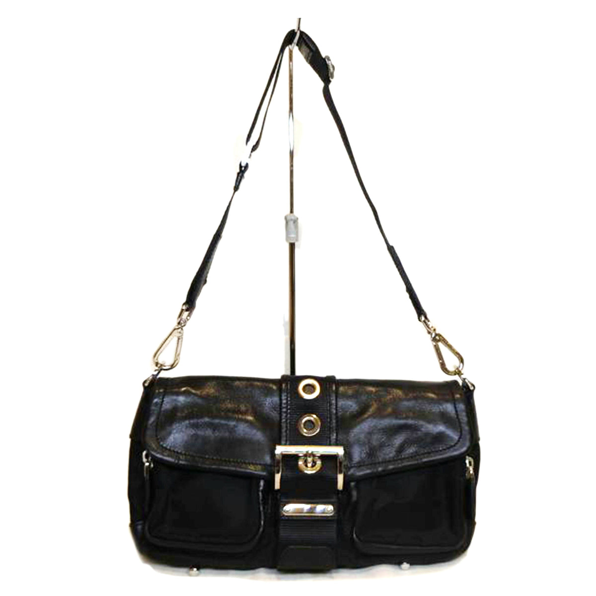PRADA/ナイロンレザーショルダーブラック/BR2417//7/A/Aランク/92