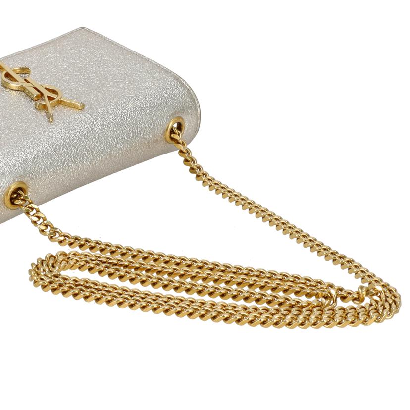 SAINT　LAURENT サンローラン/　ケイトメタリックレザーチェーンショルダー　/354121//UF.****/Aランク/24