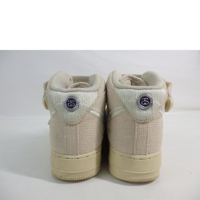 NIKE×STUSSY ナイキ/AIR　FORCE1　MID／27．0cm/DJ7841-200//Cランク/84