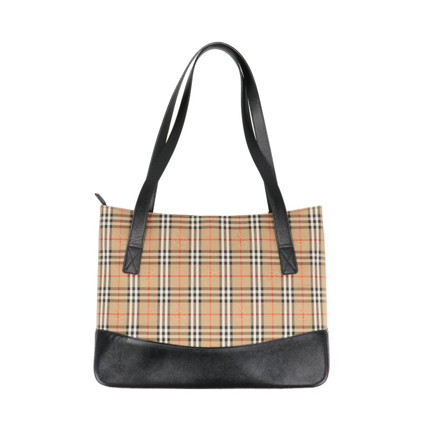 BURBERRY バーバリー/ヘイマーケットチェック シャドウホース ショルダー ハンドバッグ //Aランク/24