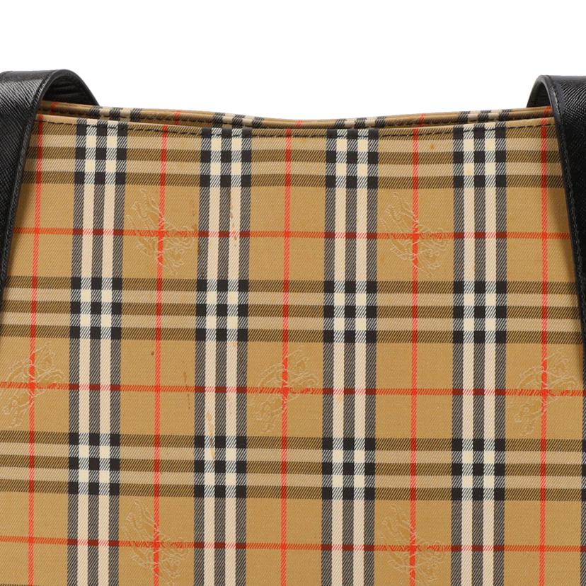 BURBERRY バーバリー/ヘイマーケットチェック シャドウホース ショルダー ハンドバッグ //Aランク/24