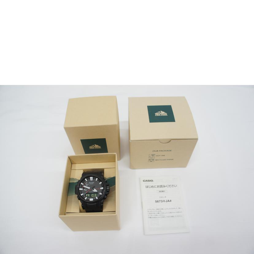 CASIO カシオ/PRO　TREK・クライマーライン／電波ソーラー/PRW-61Y-1BJF//201*****/Aランク/05