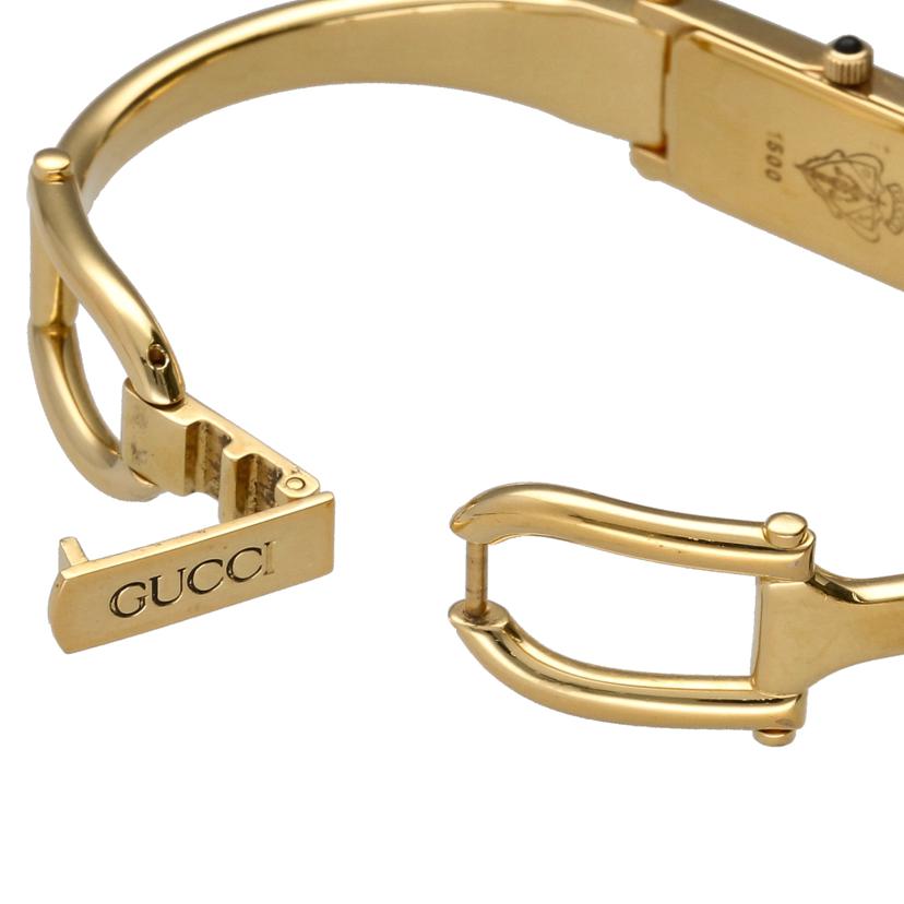 GUCCI グッチ/バングルウォッチ・ゴールド／レディース／クオーツ/1500L//036****/ABランク/01