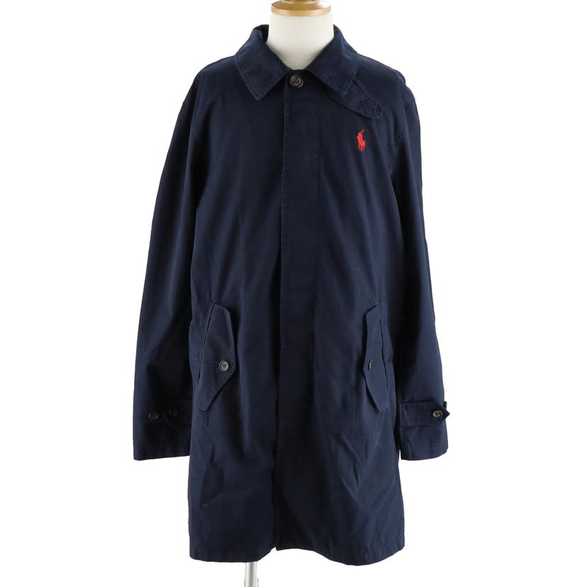 RALPH　LAUREN ラルフローレン/ワンポイントステンカラーコート／ネイビー//Bランク/42