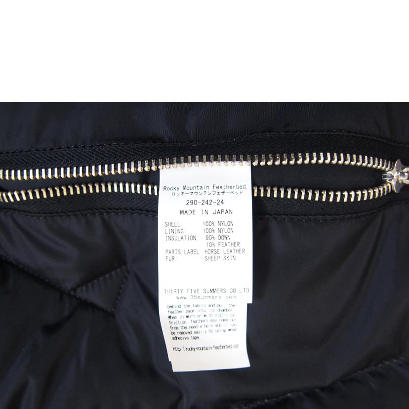 Rocky　Mountain　Featherbed ロッキーマウンテンフェザーベッド/レザー切り替えダウンベスト/290-242-24//ABランク/71