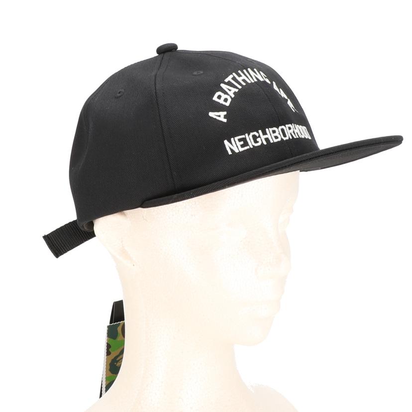 A　BATHING　APE ア ベイシング エイプ/×NEIGHBORHOOD　コラボキャップ//サイズ　F/Sランク/05