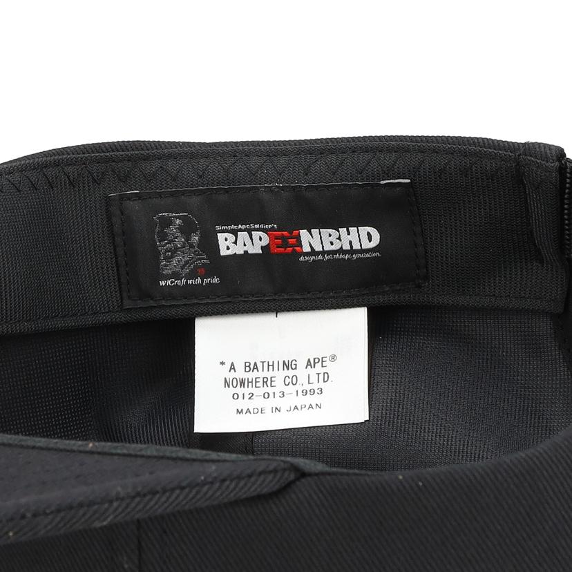 A　BATHING　APE ア ベイシング エイプ/×NEIGHBORHOOD　コラボキャップ//サイズ　F/Sランク/05