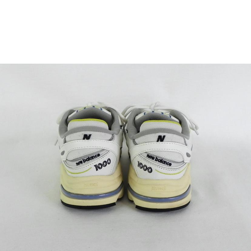 new　balance ニューバランス/ニューバランス／M1000　メンズスニーカー　オフホワイト×ブルー/M1000CA//ABランク/81