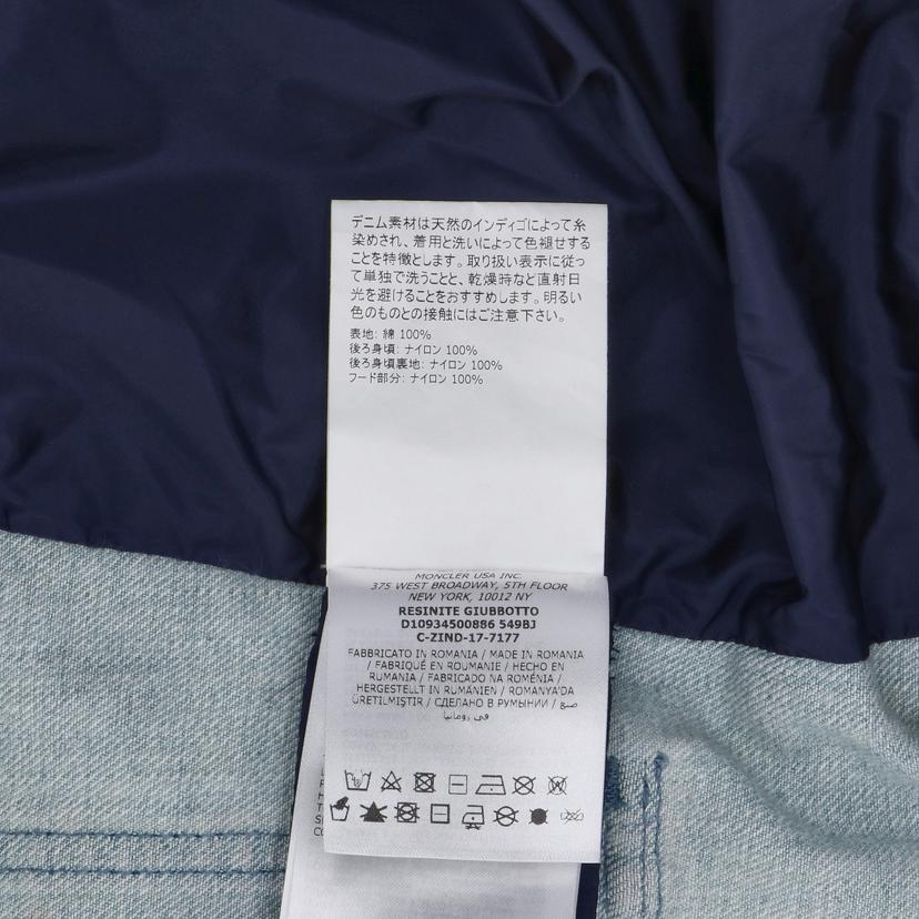 MONCLER モンクレール/RESINITE　デニムナイロンジャケット/D10934500886//ｻｲｽﾞ:0/ABランク/91