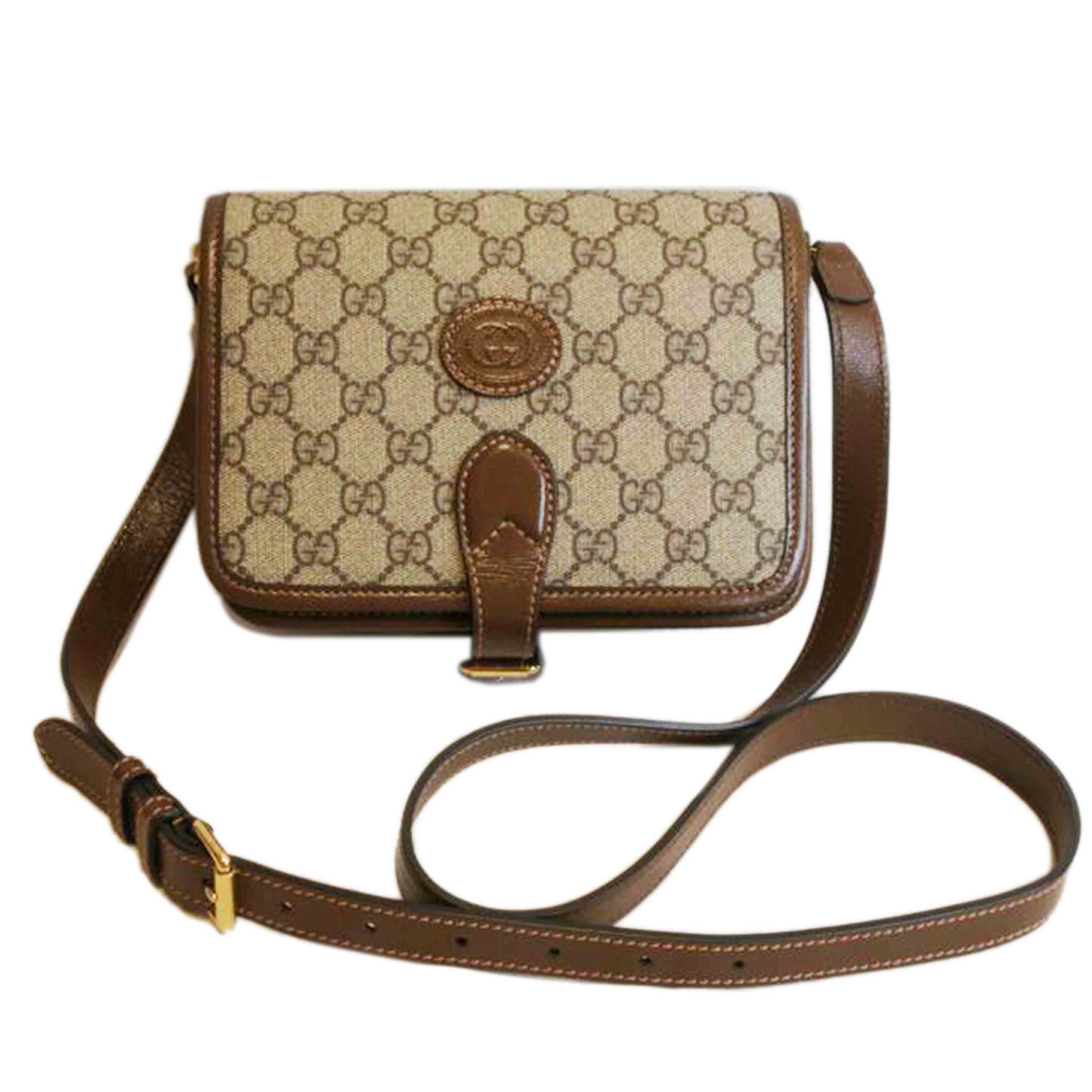 GUCCI グッチ/GGスプリームインターロッキングGミニクロスボディバッグ/671620//525***/SAランク/92