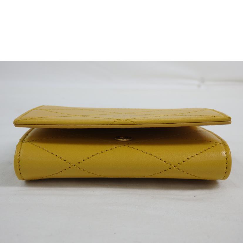 SAINT　LAURENT　 サンローラン/ミニチェーンショルダー／カードケース／黄色/658590//042*/SAランク/84