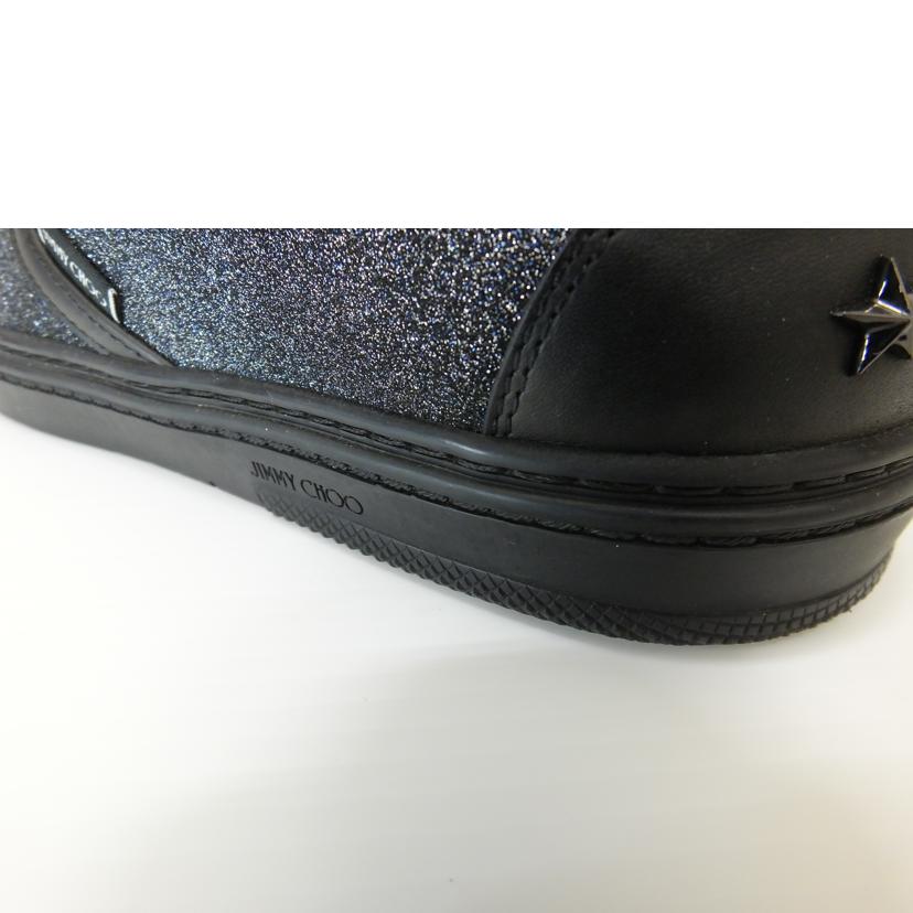 JIMMY　CHOO ジミーチュウ/グローブグリッターダストレザースモーキーブルー/J00009549141//ABランク/88
