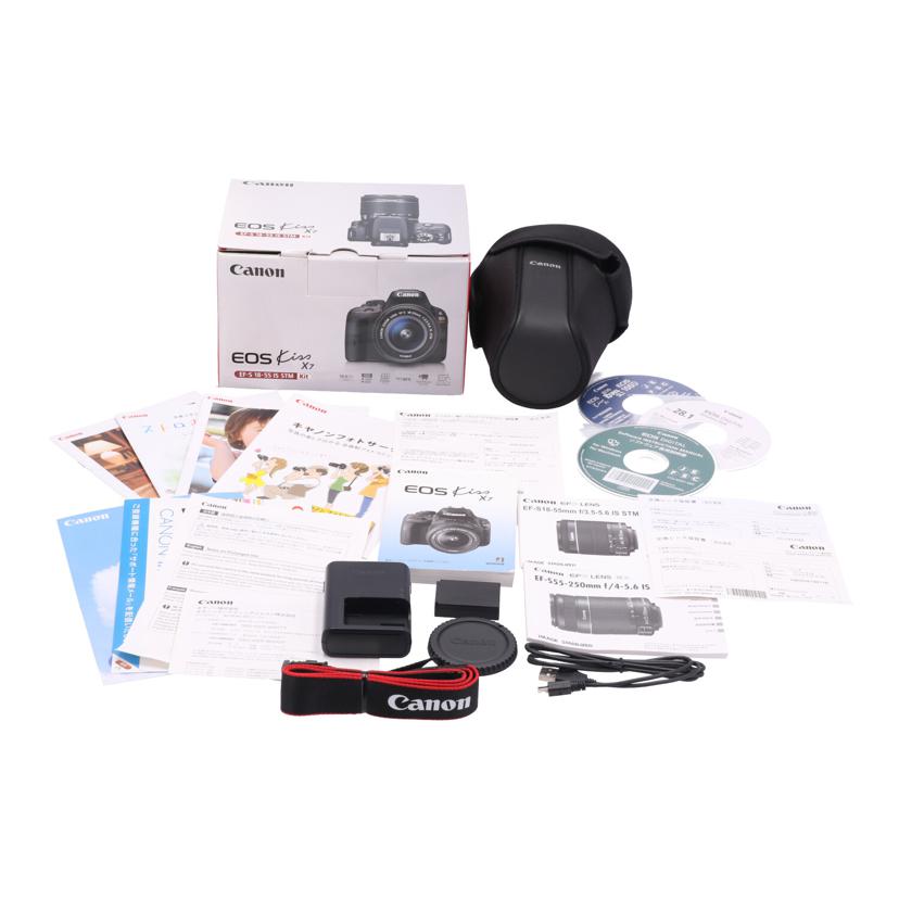 Canon キヤノン　/デジタル一眼　　ダブルズームキット/EOS Kiss X7  ﾀﾞﾌﾞﾙｽﾞｰﾑｷｯﾄ//21011070121478/Bランク/42