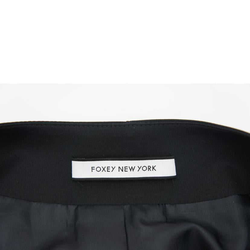 FOXEY　NEWYORK ﾌｫｸｼｰﾆｭｰﾖｰｸ/FOXEY　NEWYORK　ジップアップコート／ブラック//ABランク/19