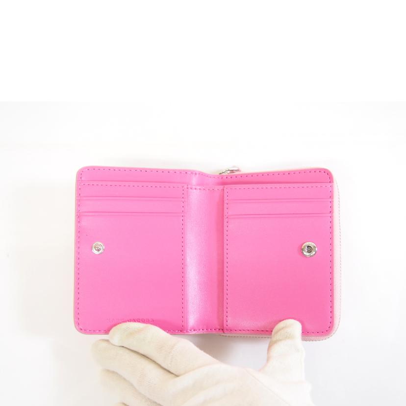 MARC　JACOBS マークジェイコブス/レザーデボスロゴコンパクトウォレット//Aランク/71