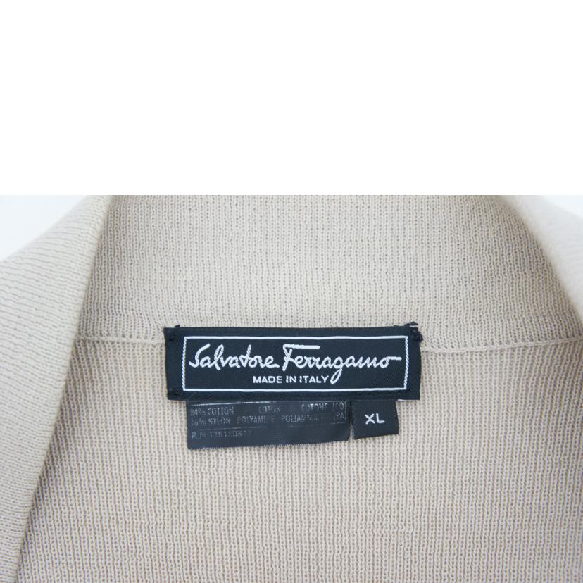 Salvatore　Ferragamo ｻﾙｳﾞｧﾄｰﾚﾌｧﾗｶﾞﾓ/Salvatore　Ferragamo　ニットジャケット／ベージュ//Bランク/19