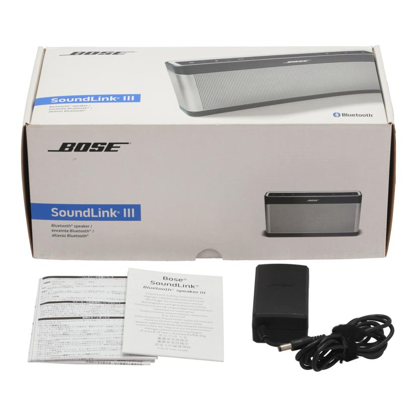 BOSE ボーズ　/ワイヤレススピーカー／SoundLink　Bluetooth　speaker　III　/369946-3300//061390P61020175AE/Bランク/05