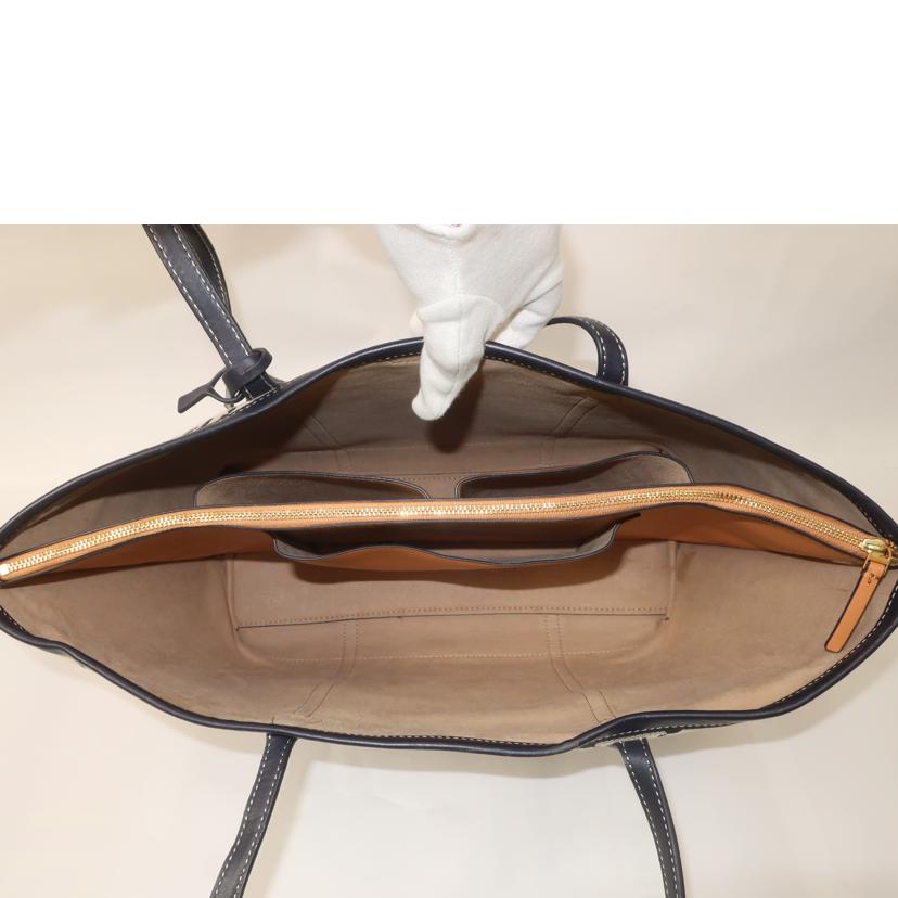 TORY　BURCH トリーバーチ/Tモノグラムバッグ／トリプルコンパートメントトート　ネイビ系　405/83312//Bランク/65