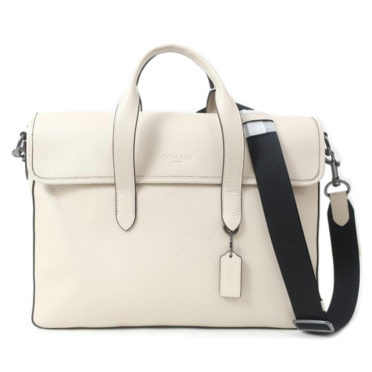 COACH コーチ/サリバン ポートフォリオ ブリーフ 2WAY ビジネスバッグ アイボリー ベージュ/C9875//Aランク/65