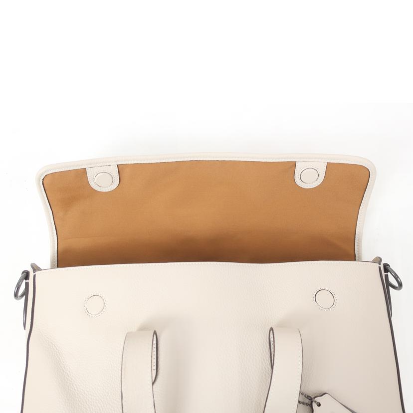 COACH コーチ/サリバン ポートフォリオ ブリーフ 2WAY ビジネスバッグ アイボリー ベージュ/C9875//Aランク/65