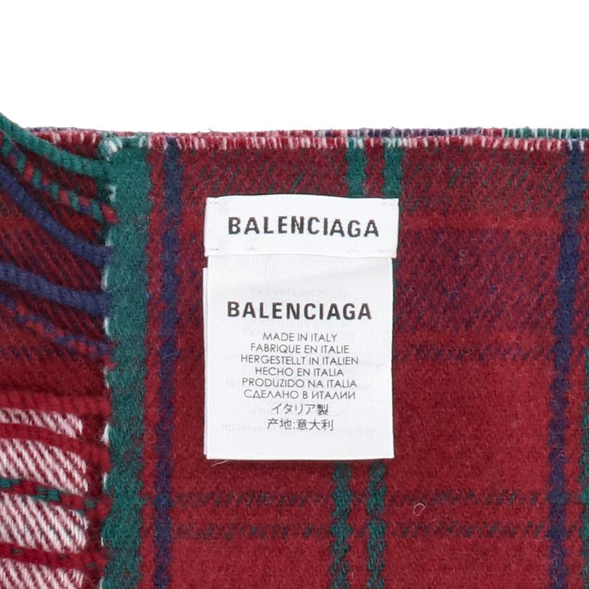BALENCIAGA バレンシアガ/ウールロゴマフラー//242×35cm/ABランク/91