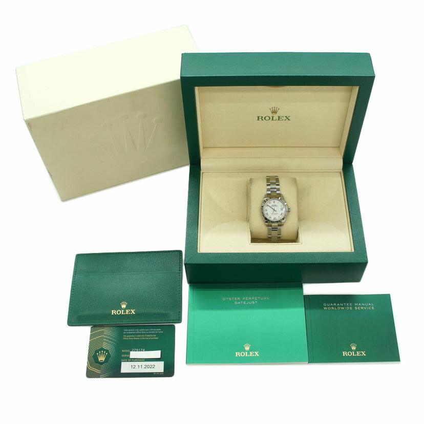 ROLEX ロレックス/◎デイトジャスト28・ホワイト・SS×WG／ランダム番/279174//7K8*****/SAランク/75