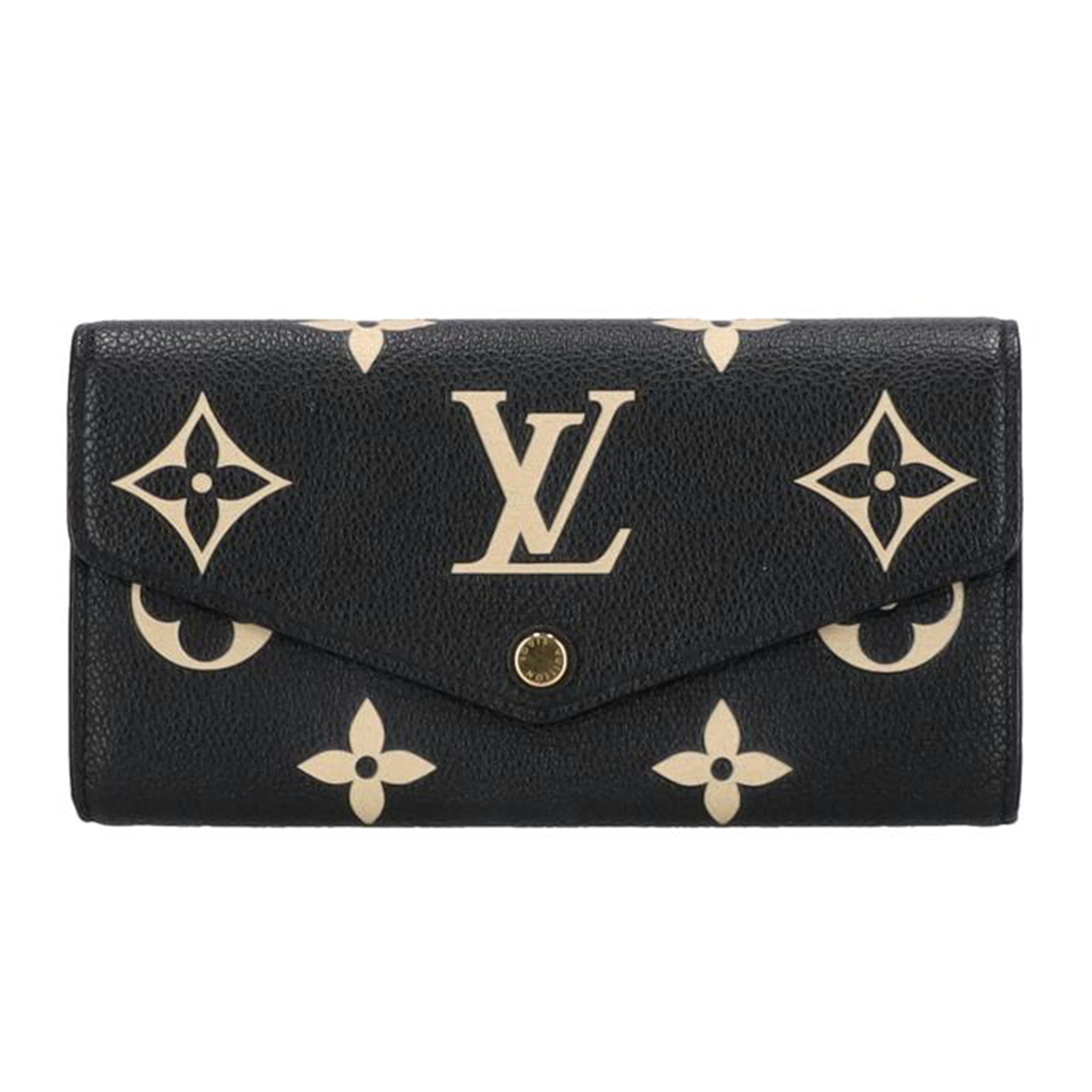 LOUIS VUITTON ルイヴィトン/ポルトフォイユ・サラ　ブラック×ベージュ／モノグラム・アンプラント/M80496//RFI*/ABランク/91