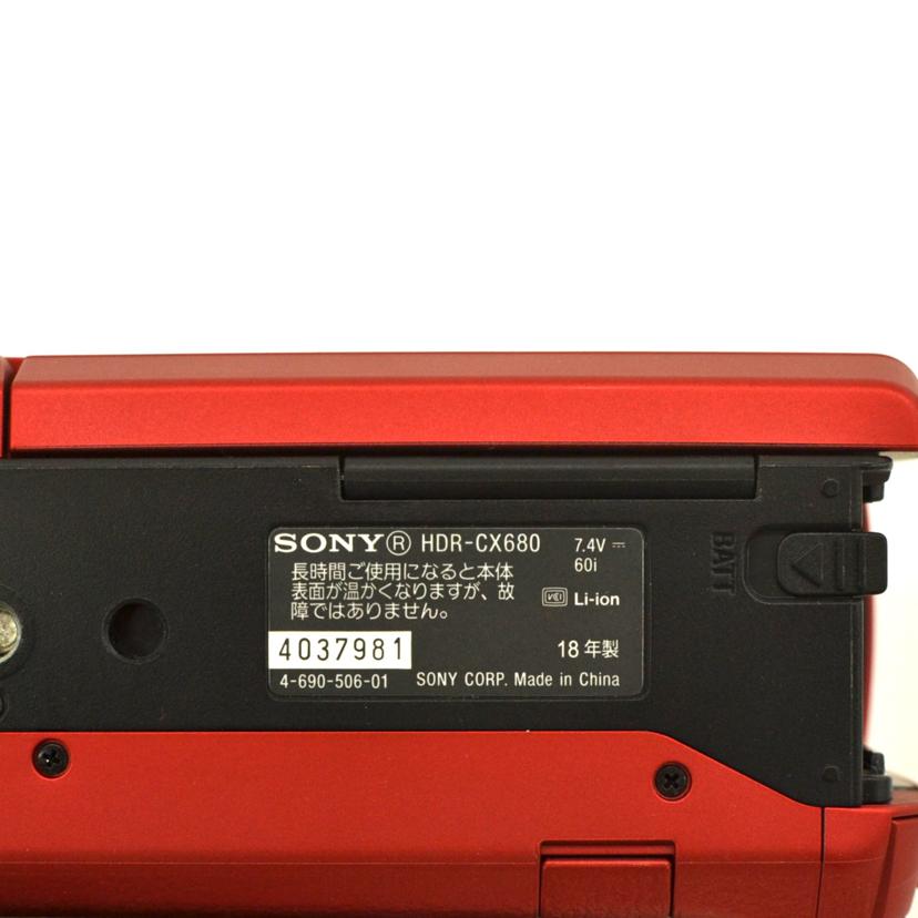 SONY/ビデオカメラ／HDR－CX680/HDR-CX680//S014037981I/ABランク/75