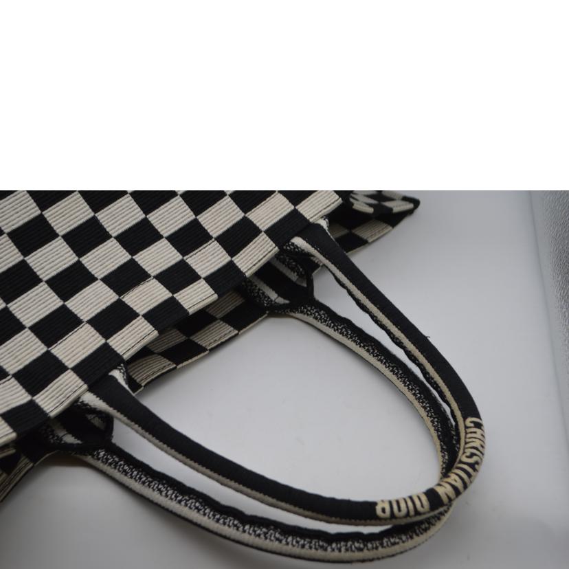 Christian　Dior クリスチャンディオール/ブックトートラージ／ボーダーチェックキャンバス/M1286ZRIQ-M911//50-*******/ABランク/89