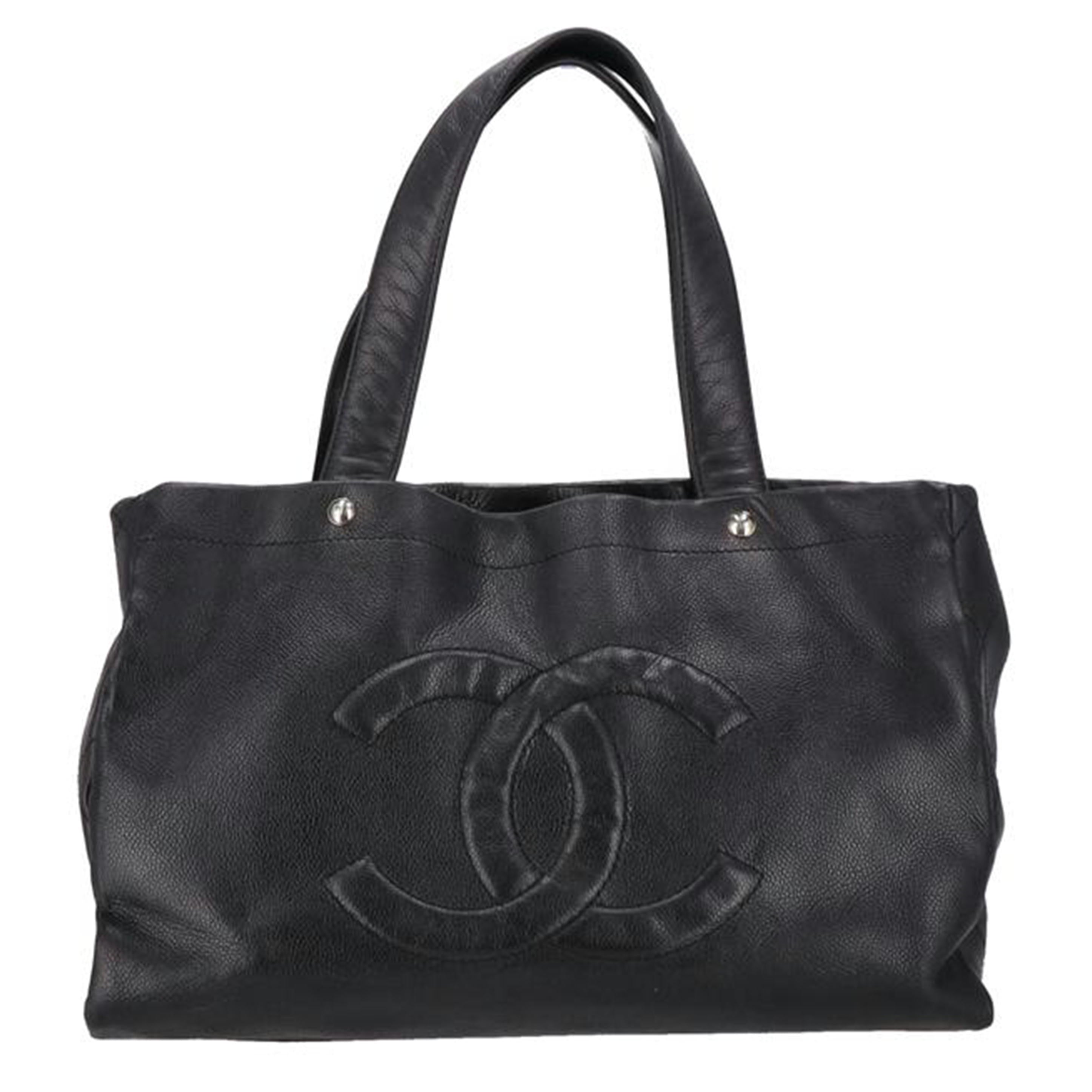 CHANEL シャネル/ココマークキャビアスキントート//128*****/ABランク/91