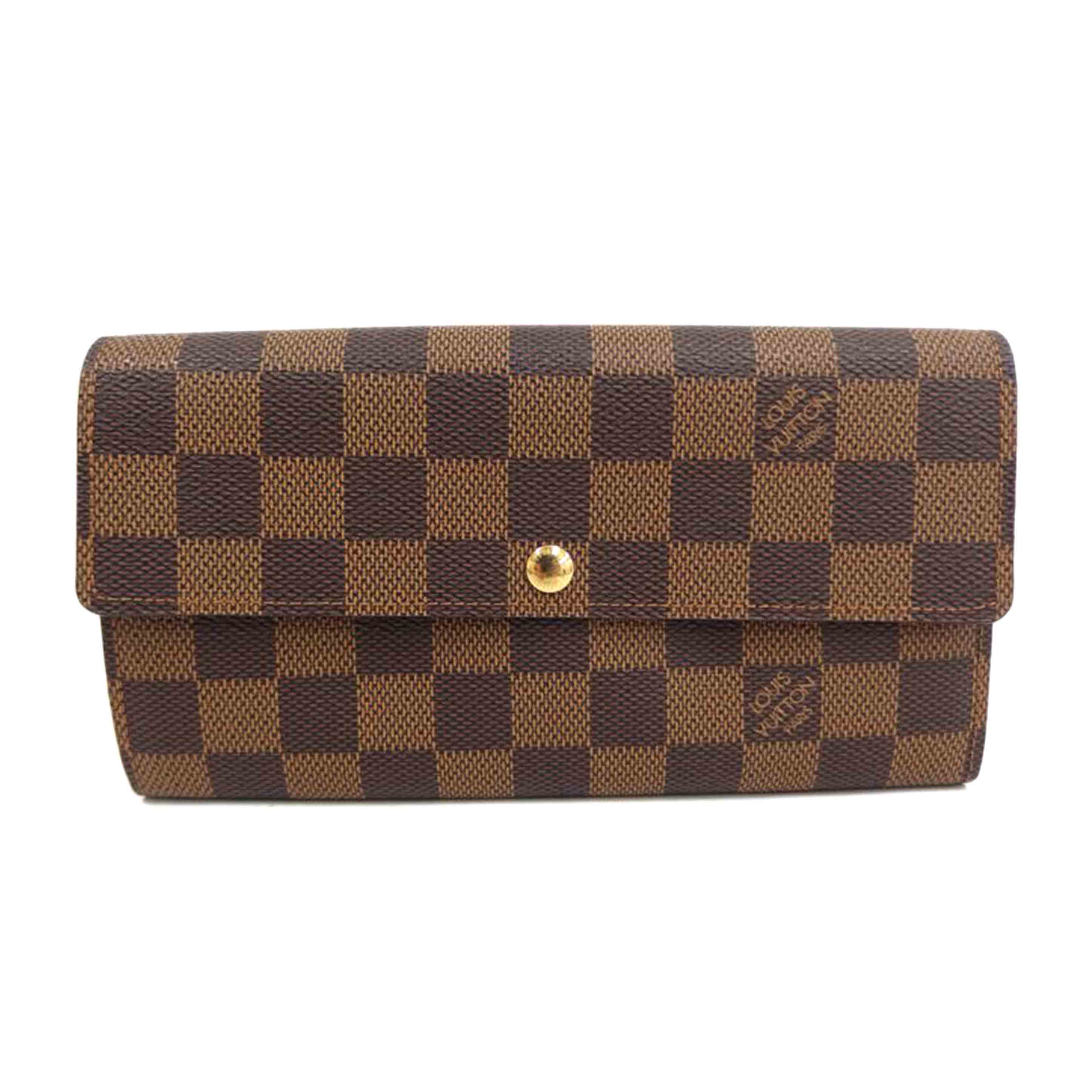 LOUIS　VUITTON ルイヴィトン/ポルトフォイユ・サラ　エベヌ／ダミエ/N61734//CA3***/Aランク/82