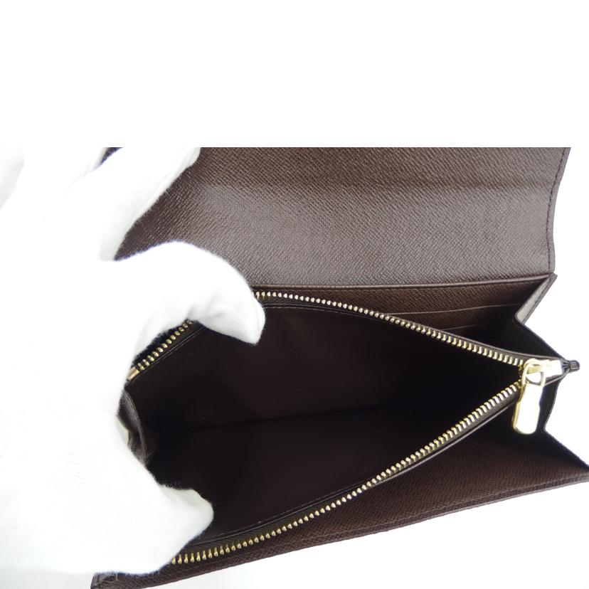 LOUIS　VUITTON ルイヴィトン/ポルトフォイユ・サラ　エベヌ／ダミエ/N61734//CA3***/Aランク/82