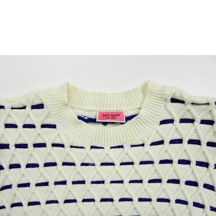 Kate　Spade ケイトスペード/Kate　Spade／サマーニット／アイボリー×ブルー//Aランク/81
